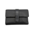 Loewe Black Grained Calfskin Leather Small Vertical Wallet