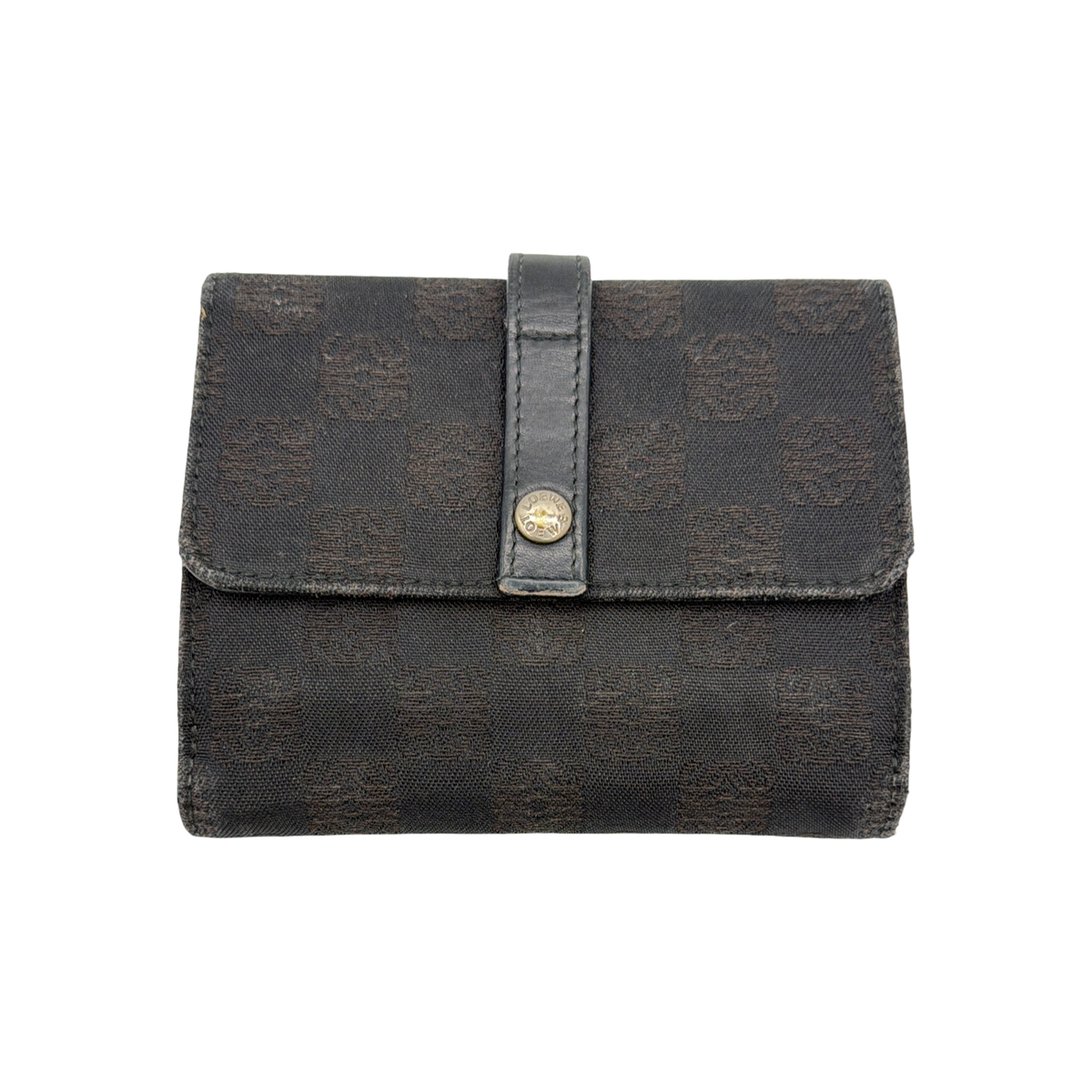 Loewe Black Monogram Square Wallet