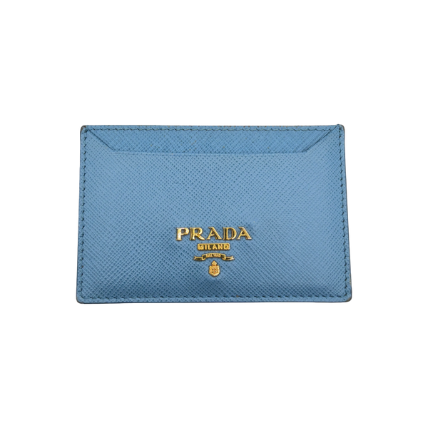 Prada Blue Card Holder