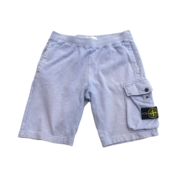 Stone Island Periwinkle Cotton Pocket Short