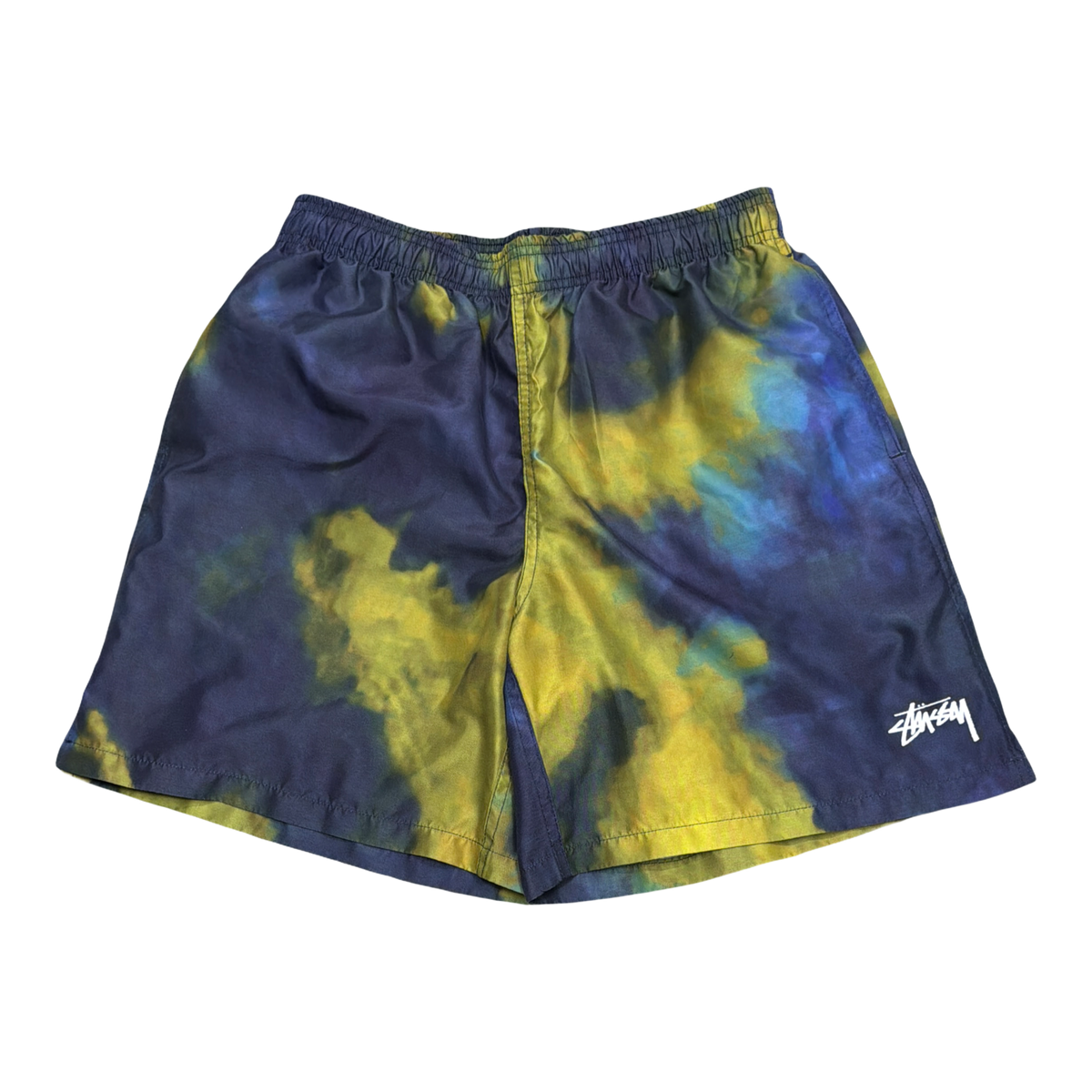 Stussy Tie Dye Shorts Green Purple