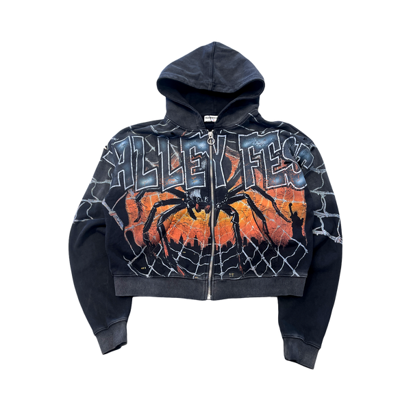 Vale Forever Widow Big Zip Up Hoodie