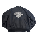 Vintage Harley Black Bomber Jacket