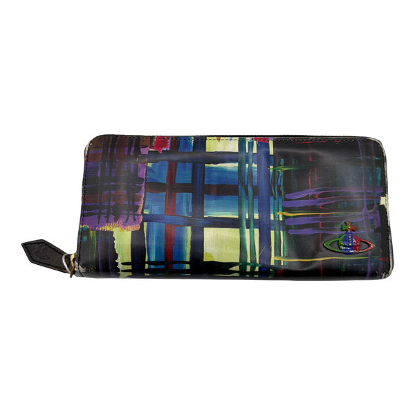Vivienne Westwood Multi-Color Long Zip Wallet
