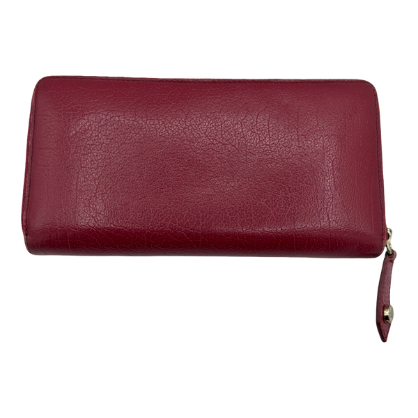 Vivienne Westwood Zip Up Red Long Wallet