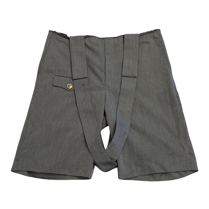 Cdg Homme Plus Straps Shorts Brown