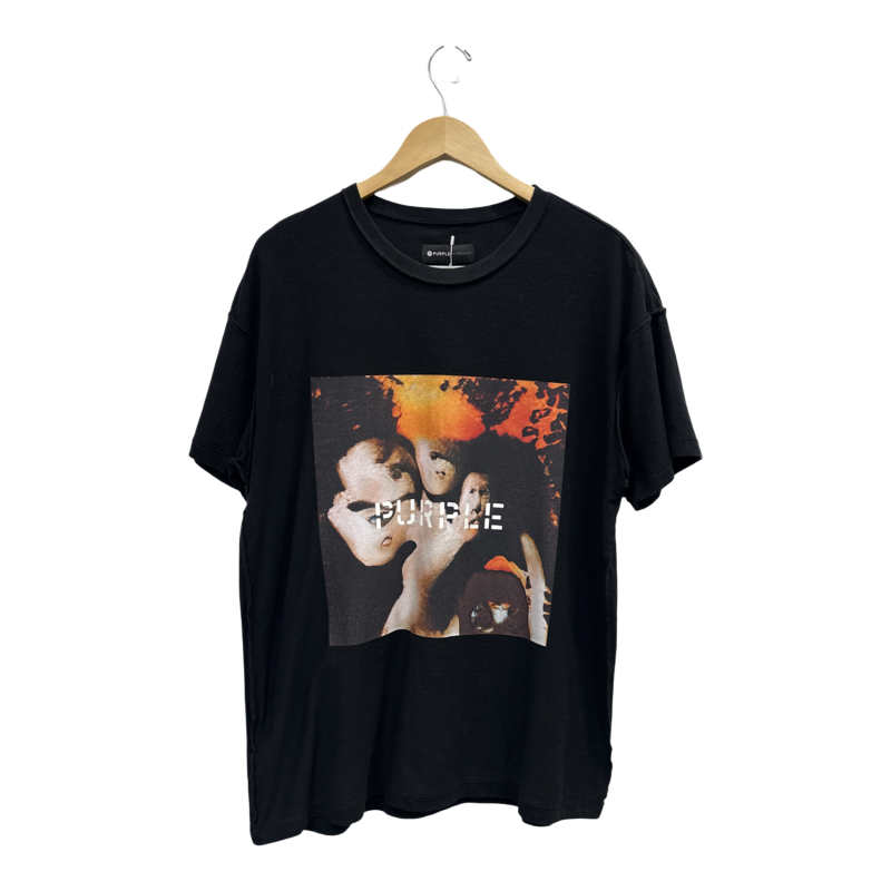 Purple Brand Square Graphic Black Tee - Pre-Owned