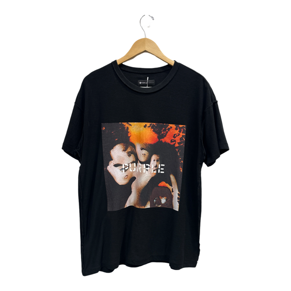 Purple Brand Square Graphic Black Tee - Pre-Owned