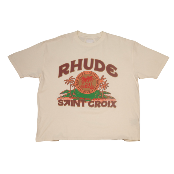 Rhude Saint Croix Tee Cream