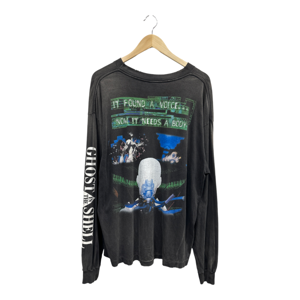 Saint Michael x Ghost In The Shell Long Sleeve Tee - Black