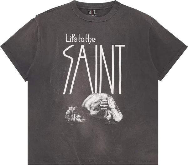 Saint Michael Life to the Saint Shirt - Vintage Black