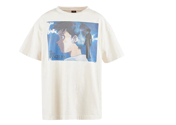 Saint Mxxxxxx Evangelion Shinji Tee White - Iconic Anime Apparel