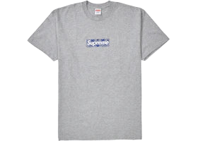 Supreme Bandana Box Logo Tee Heather Grey