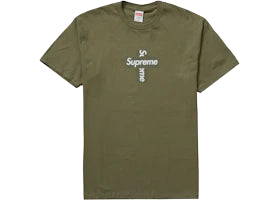 Supreme Cross Box Logo Tee Light Olive