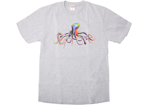 Supreme Tentacles Tee Heather Grey - Premium Comfort and Style