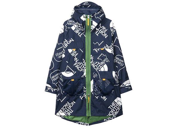 The North Face x Brain Dead 76 Oversized Mountain Parka - Navy