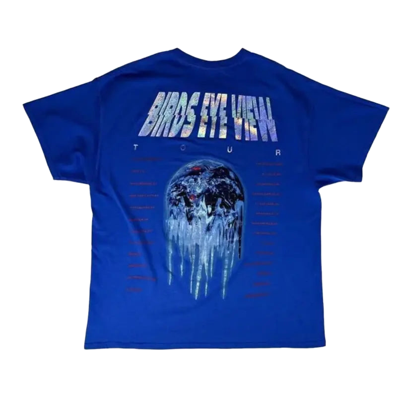 Travis Scott Bird Eye Tour 2017 Blue Tee