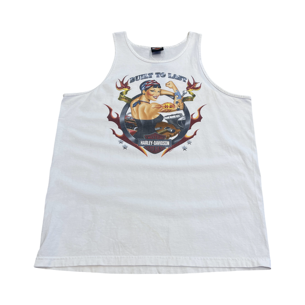 Vintage Harley Built To Last Tank Top