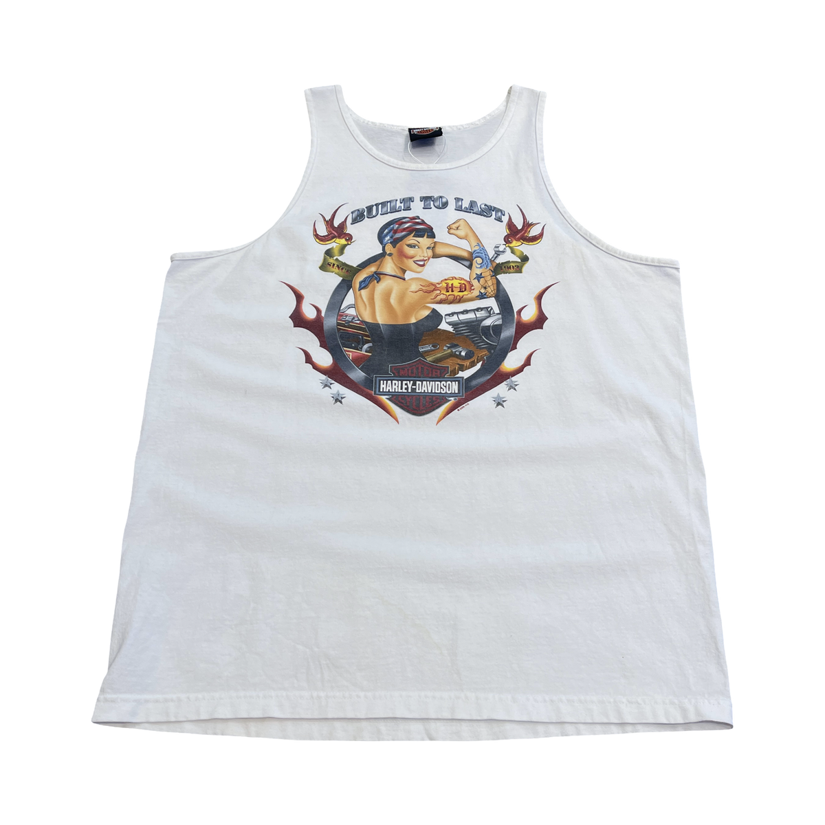 Vintage Harley Built To Last Tank Top